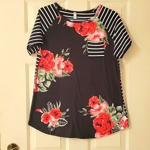 Leo Rosi XL Floral Blouse